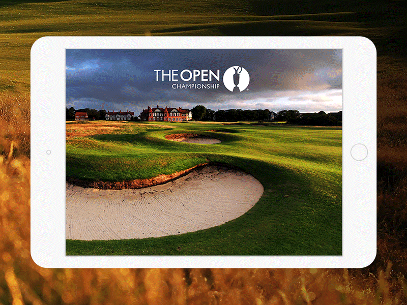 The Open App app championship feed golf ios iphone live stats theopen ui ux video