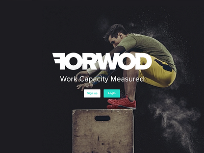 Forwod branding crossfit fitness forwod identity logo mark typography wod