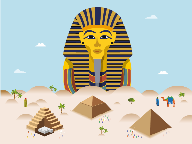 Pharaoh Pyramid Illustrator designs, themes, templates and downloadable ...