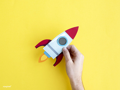LAUNCH ! action craft exploration fly future go launch paper paper craft rocket space startup