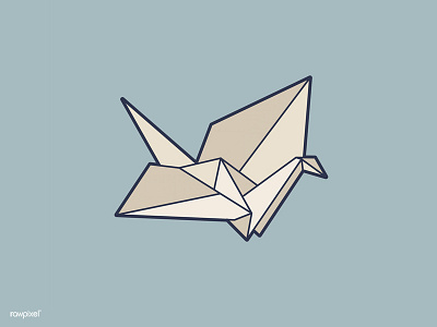 Origami design graphic illustration origami vector