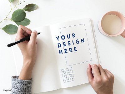 Your Design Here. book design flatlay graphic design minimal mock up mockup note notebook