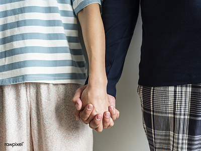 Together closeup family holding hands love together