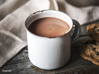 Hot chocolate chocolate cookies hot chocolate morning