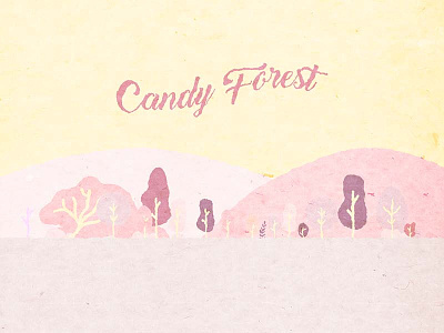 Candy Forest animation frame by frame illustration short movie