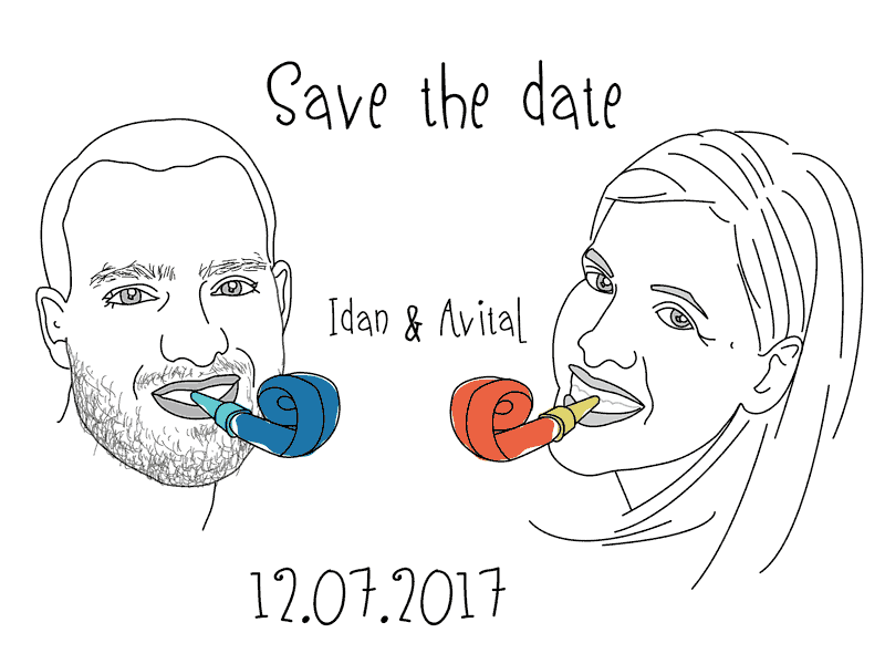 Save the Date GIF graphic design illustration motion graphic