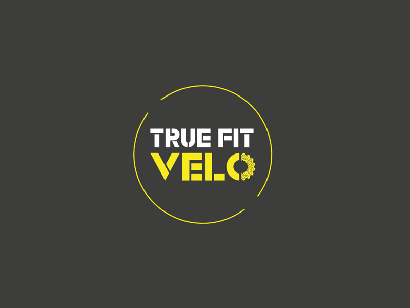 'True Fit Velo' branding branding logo vector