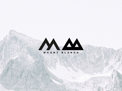 Day 8: 'Mount Banco' ski mountain logo daily logo challenge letter logo typography