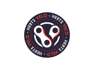 Logo for 'Herts Velo' branding logo vector