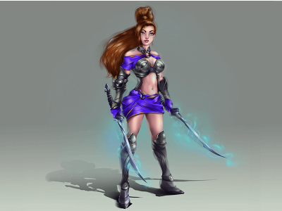 Art Fantasy Female Warrior 3d art character modelling design
