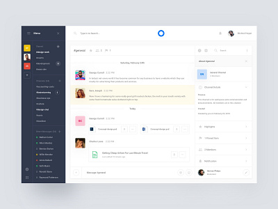 Dashboard Messages by Live Spline.one on Dribbble