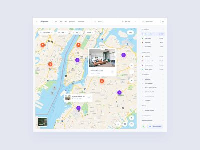 Map Dashboard Template