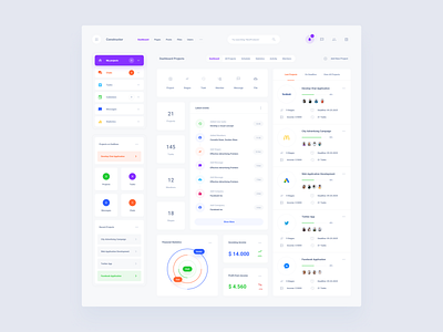 Project Dashboard Template dashboard download sketch ui ui kit ux web