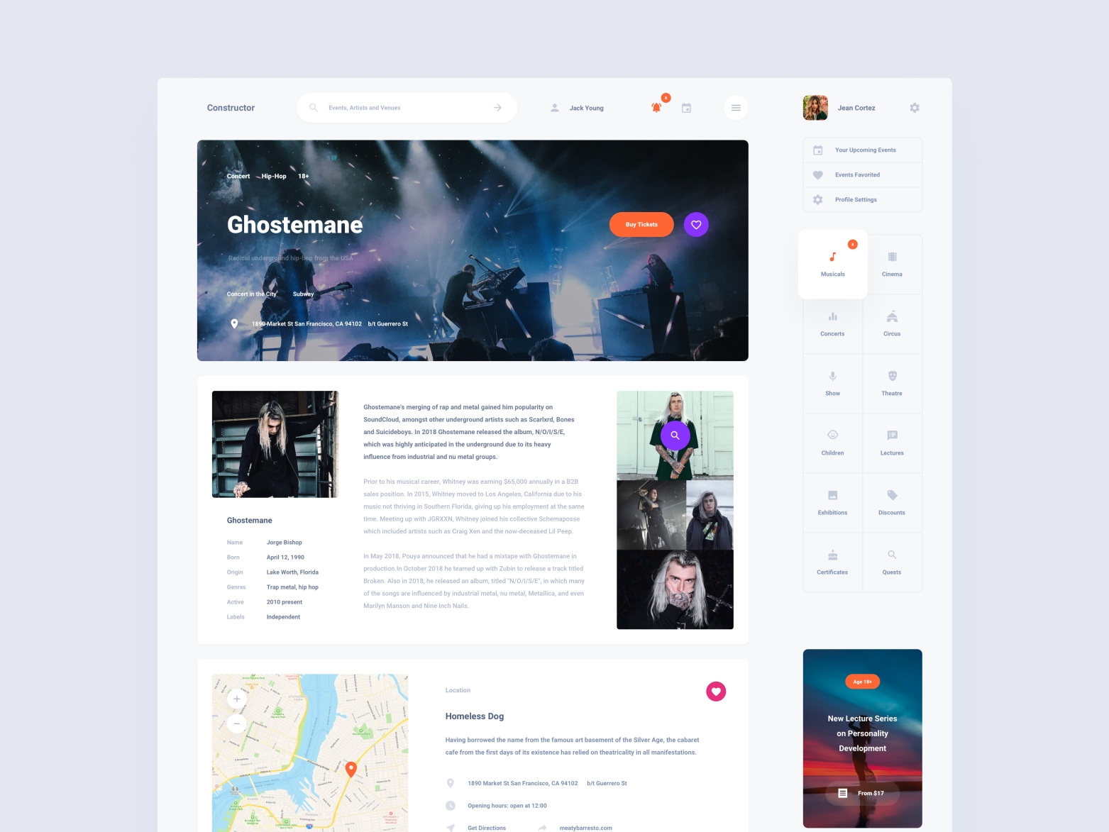 Events Dashboard by Live Spline.one on Dribbble