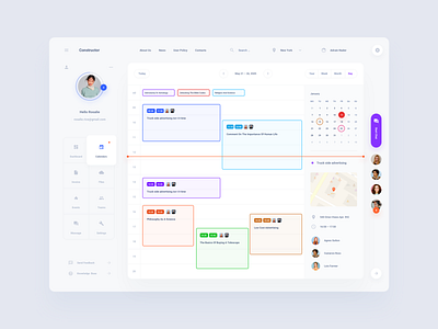 Calendar Templates Dashboard by Live Spline.one on Dribbble