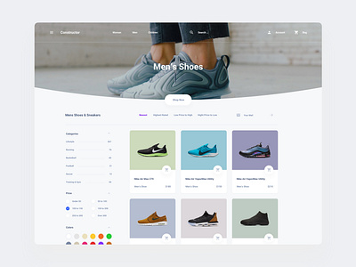 Store Shoes Template by Live Spline.one on Dribbble