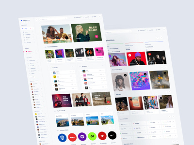 Music Dashboard dashboard download music ui kit web