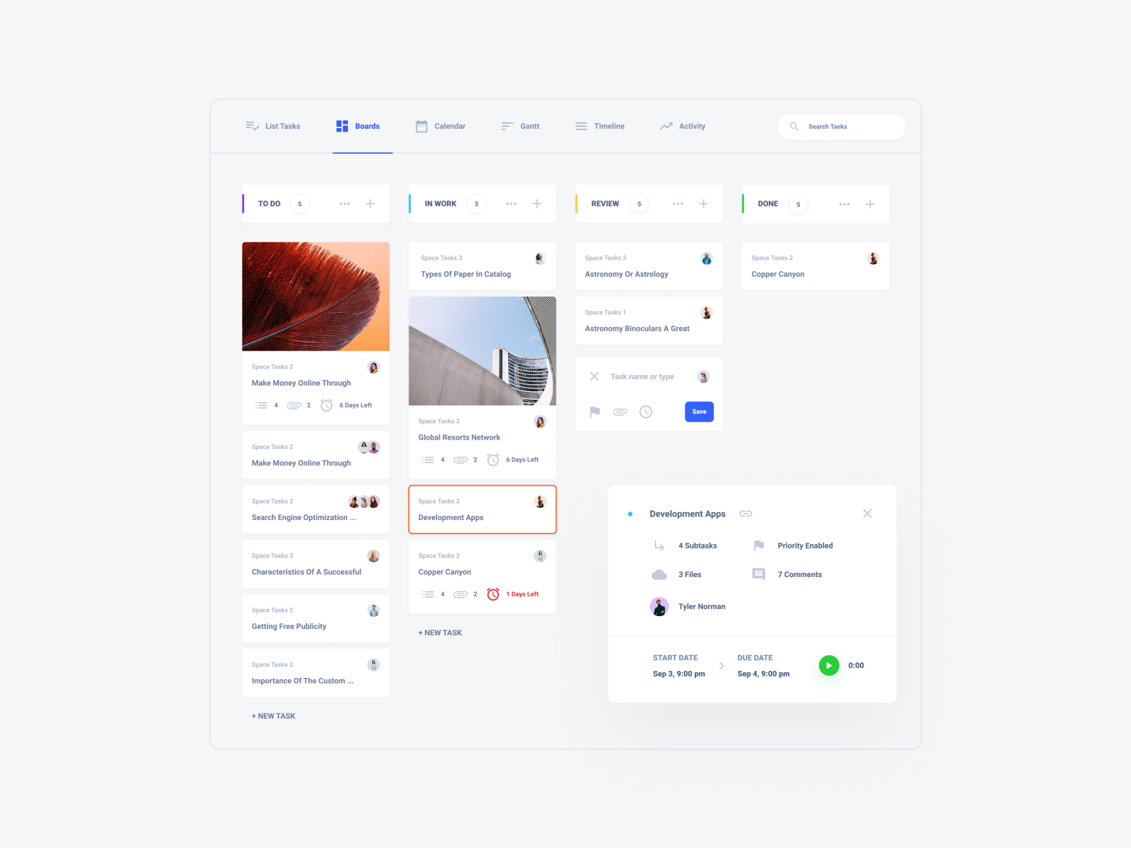 Task Board UI Kit by Live Spline.one on Dribbble