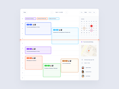 Calendar UI Kit Dashboard dashboard figma product sketch xd