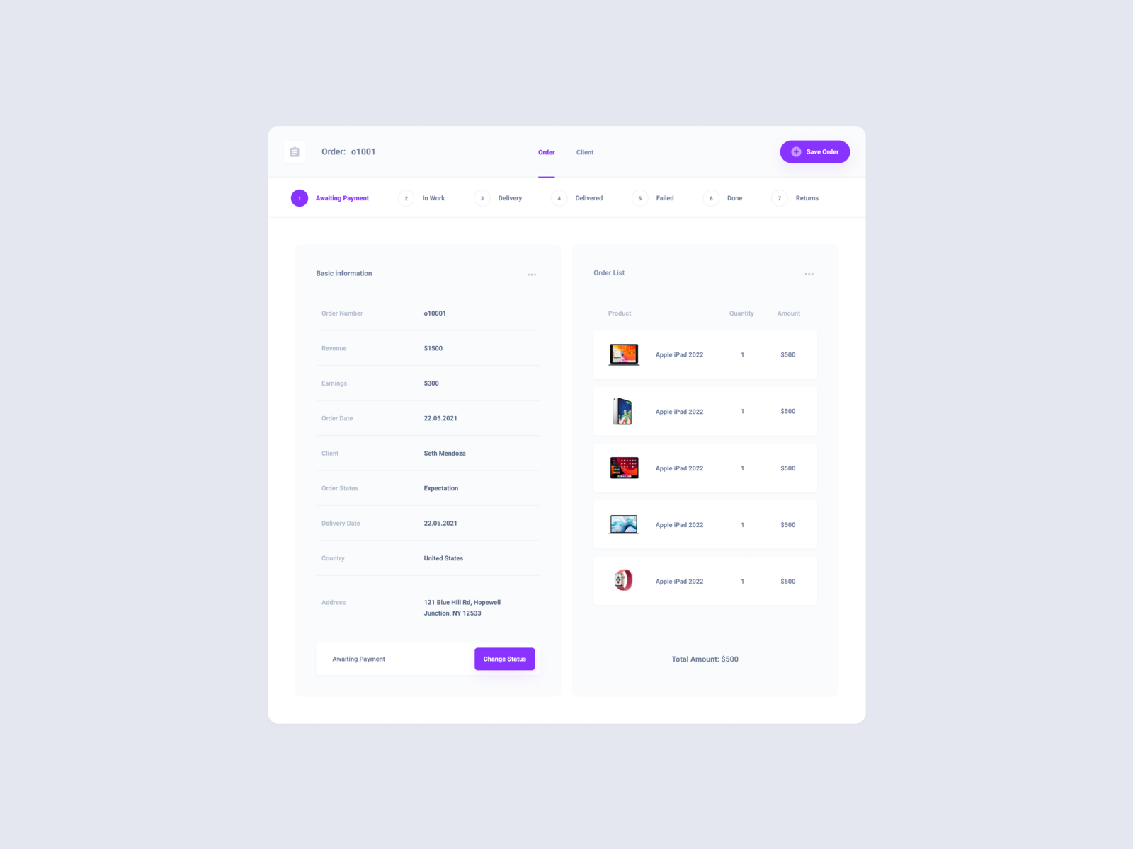 Commerce Management Dashboard by Live Spline.one on Dribbble