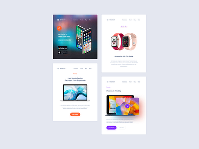 Email Cards Dashbaord dashboard figma sketch ui kit xd