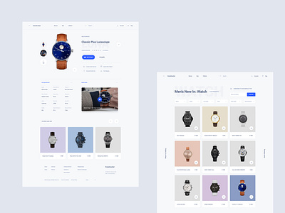 Watch Store commerce dashboard download figma sketch store xd
