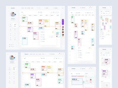 Responsive Calendar UI Tempalte dashboard figma sketch ui kit xd