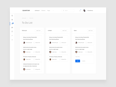 To Do List dashboard kit to-do ui ux
