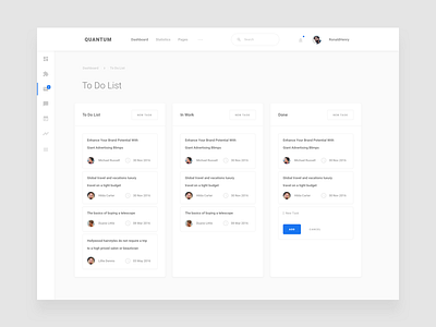 To Do List dashboard kit to do ui ux