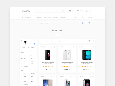 Ecommerce Catalog dashboard to do ui ui kit ux