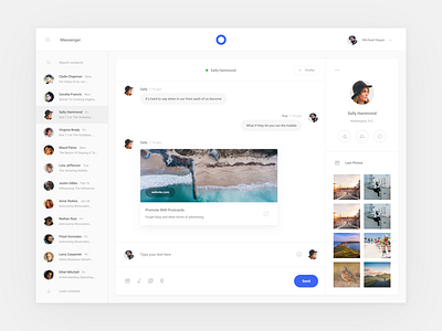 Message Application interface message sketch ui ui kit ux web