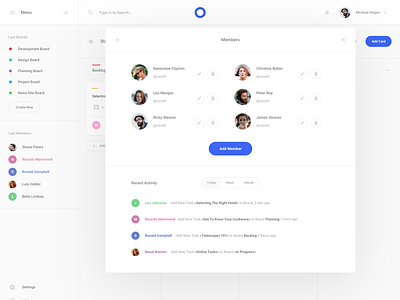 Task 2 Boards Application interface sketch tasks ui ui kit ux web