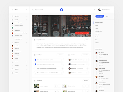 Project Page interface sketch ui ui kit ux web web project