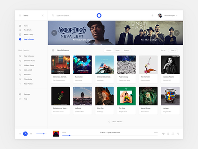 Music Application 3 interface music sketch ui ui kit ux web