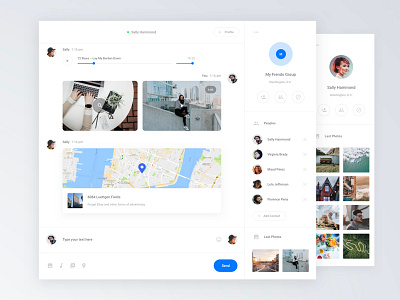 Messenger Cards kit messenger ui kit web interface