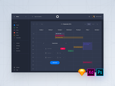 Daily UI Interface, Day 29 admin adobe xd app dashboard download psd sketch symbols ui blocks ui kit ux web