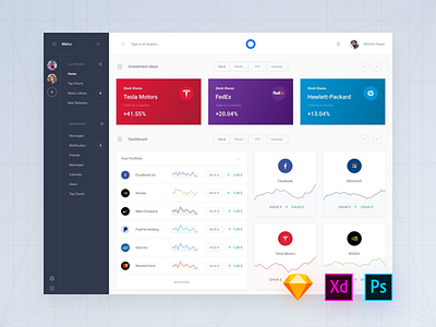 Daily UI Interface, Day 44 admin adobe xd app dashboard download psd sketch symbols ui blocks ui kit ux web