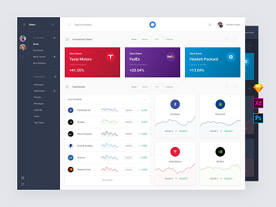 Stock Web Application Templates admin base elements dashboard download interface photoshop psd sketch style guide symbols template ui ui kit ui8 ux ux kit xd