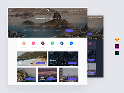 Booking Application Templates admin base elements dashboard download interface photoshop psd sketch style guide symbols template ui ui kit ui8 ux ux kit xd