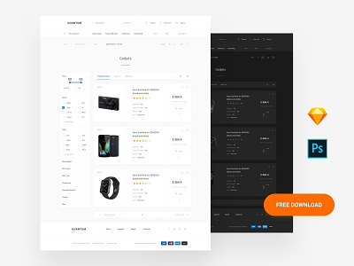 Commerce Free Download Template admin base elements dashboard download interface photoshop psd sketch style guide symbols template ui ui kit ui8 ux ux kit xd