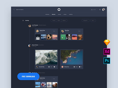 Free Template admin base elements dashboard download interface photoshop psd sketch style guide symbols template ui ui kit ui8 ux ux kit xd