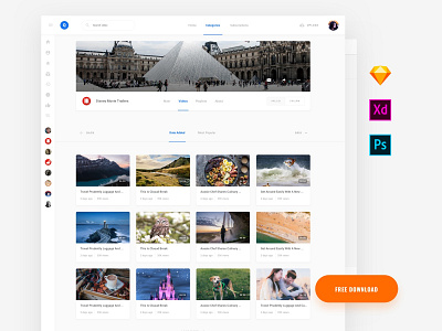 Free Template download free photoshop template ui xd xd design