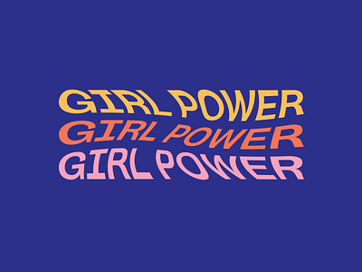 GIRL POWER girl power girls typography