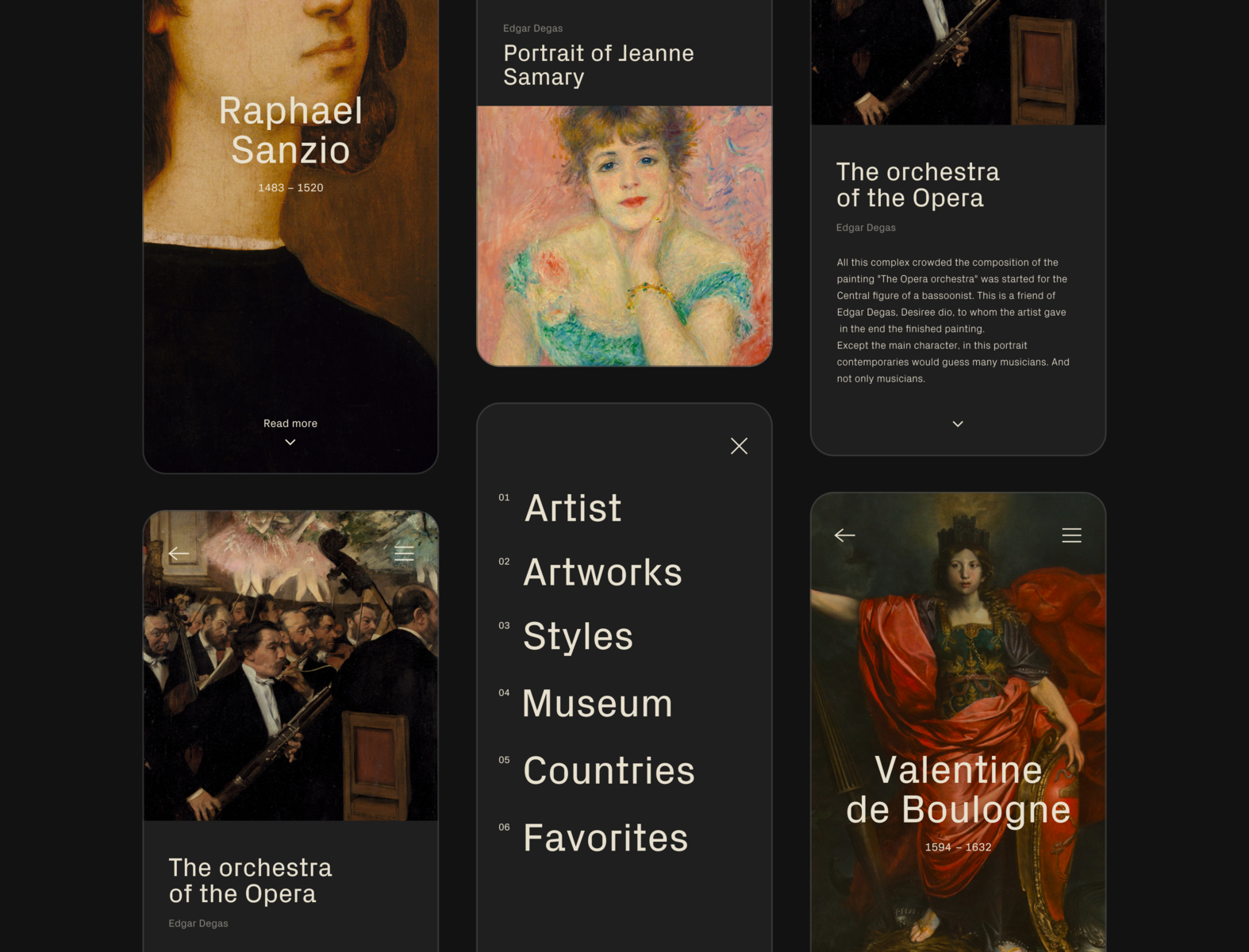 Art History App by Anastasiya on Dribbble