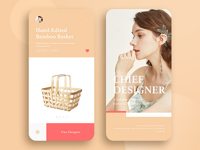 Handicraft Design app beauty design ios mobile sketch snowy ui ux warm