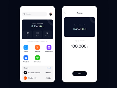 Mobile Wallet App Concept