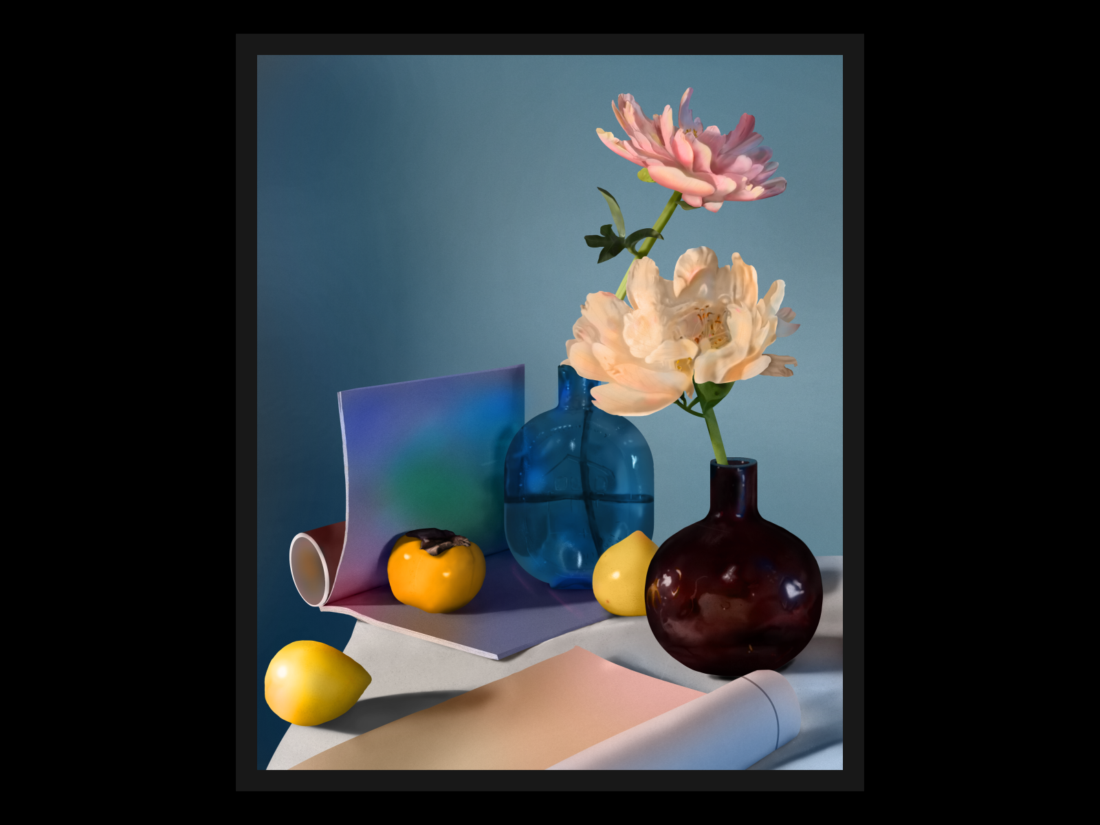 realistic still life painting