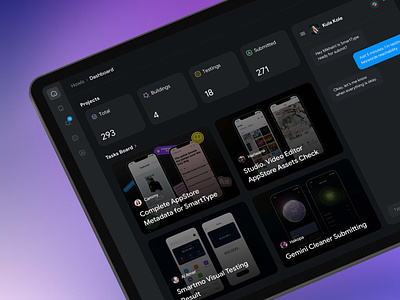 Mobile Apps Auto-Deployment Platform app appstore building dark dashboard deploy design minimal testing ui ux web