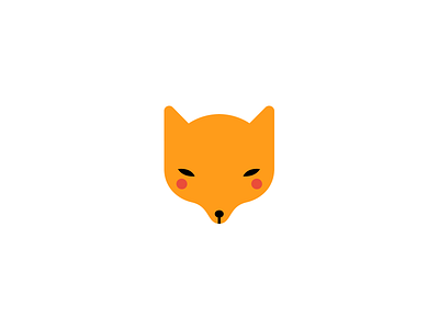 Fox fox icon illustration