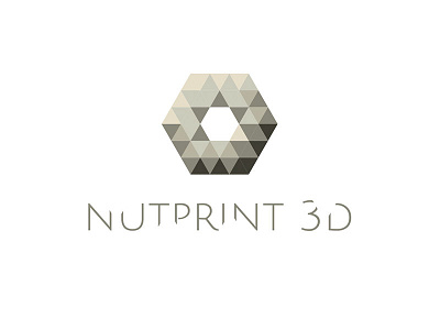 Nutprint Poylgone Logo abstract branding ci logo logodesign nut polygone